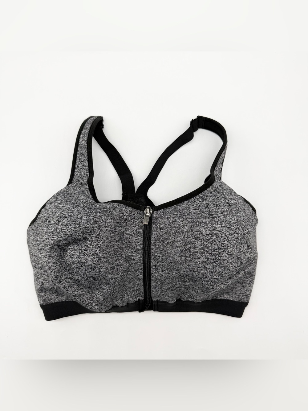 Victoria's Secret Gray Front-Zip Sports Bra